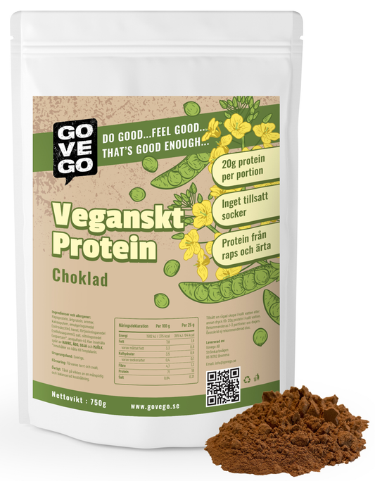 Veganskt proteinpulver Choklad 750 g