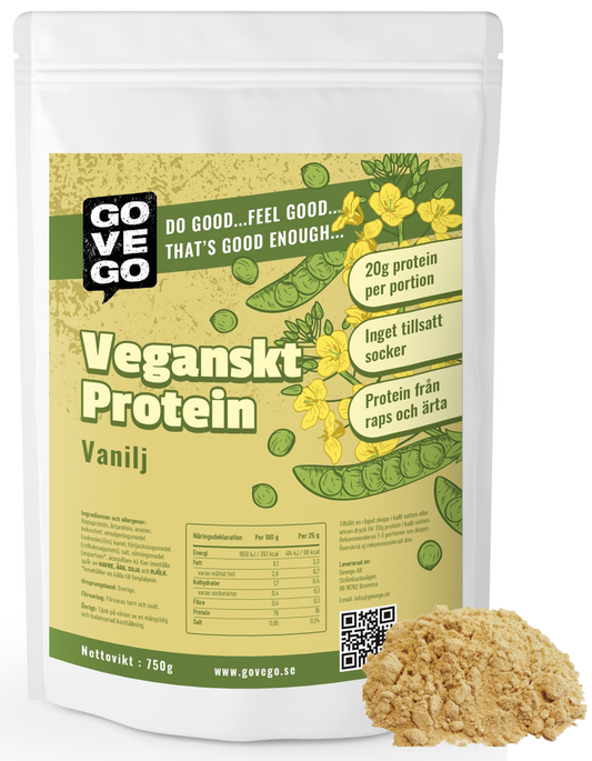 Veganskt proteinpulver Vanilj 750 g